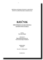 Rječnik hrvatskoga kajkavskoga književnog jezika : Knjiga 5, svezak 15 : Seļanin – Spodeļavati